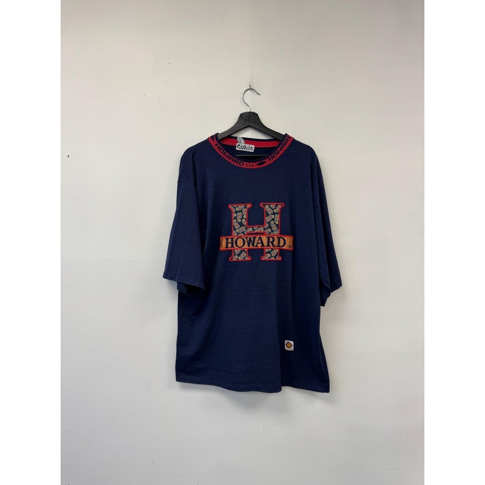 Vintage Howard Shirt XL Navy Blue Conic H Graphic College Oversized‎ Crewneck
